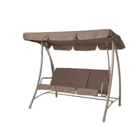 CASA SI GRADINA - Balansoar gradina Monte Carlo, 3 locuri, 211 x 120 x 167 cm, sarcina 300 kg, maro