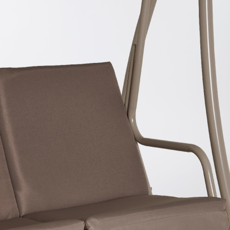 Balansoar gradina Monte Carlo, 3 locuri, 211 x 120 x 167 cm, sarcina 300 kg, maro [6]