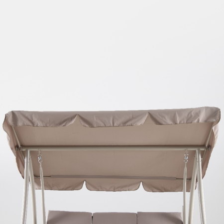 Balansoar gradina Monte Carlo, 3 locuri, 211 x 120 x 167 cm, sarcina 300 kg, maro [4]