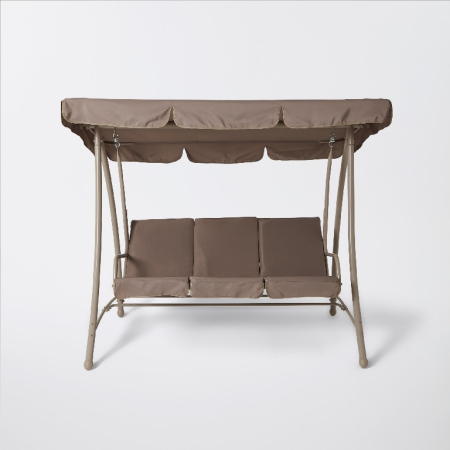 Balansoar gradina Monte Carlo, 3 locuri, 211 x 120 x 167 cm, sarcina 300 kg, maro [2]