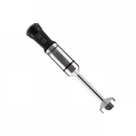 Blender de mână Hoffmans HM-8025, 1000W, 21 viteze, 4 lame inox, picior inox 304, anti-stropire, Argintiu [1]