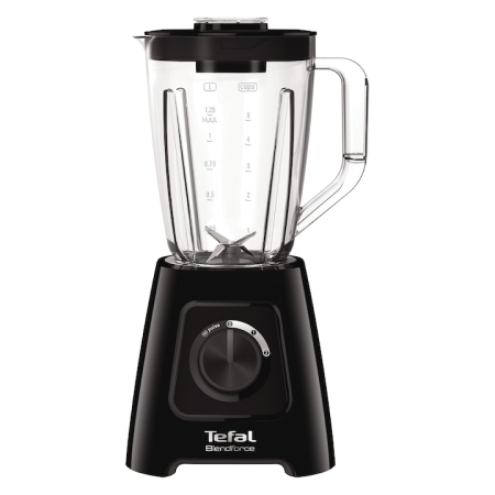 Blender Tefal BlendForce 2 BL420838, 600 W, 2 viteze, Cutit cu 4 lame, Functie de maruntire gheata, Negru [0]