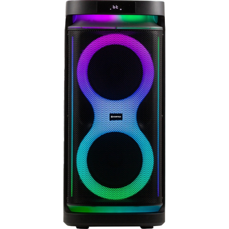 ELECTRONICE - Boxa portabila VORTEX VO2617, 40W RMS, Bluetooth, Radio FM, negru, fara incarcator