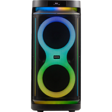 ELECTRONICE - Boxa portabila VORTEX VO2618, 100W RMS, Bluetooth, Radio FM, negru