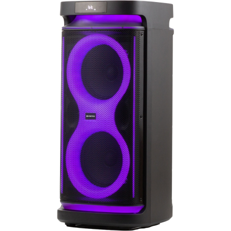 Boxa portabila VORTEX VO2618, 100W RMS, Bluetooth, Radio FM, negru [2]