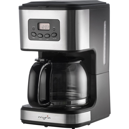 ELECTROCASNICE - Cafetiera MYRIA MY4118, 1.5l, 900W, 12 cesti, negru-argintiu