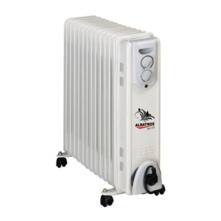 CLIMATIZARE - Calorifer electric Albatros RA-13T, 13 elementi, putere 3000W, 3 trepte de putere, alb