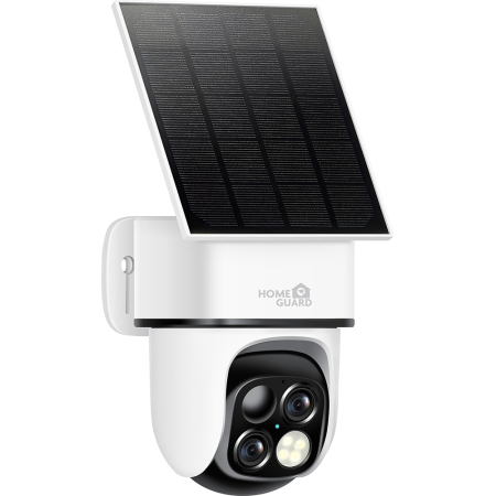 Camere supraveghere - Camera IP Wireless exterior HOMEGUARD HGWBC-359, 3Mp, 2K, IR, Night Vision, Acumulator 5Ah, Panou solar, alb