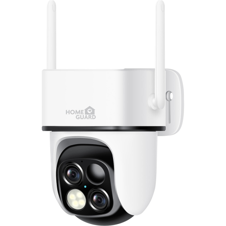 Camera IP Wireless exterior HOMEGUARD HGWBC-359, 3Mp, 2K, IR, Night Vision, Acumulator 5Ah, Panou solar, alb [2]
