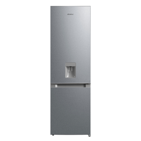 Combine frigorifice - Combina frigorifica Albalux AXCFSD351E, 259 L, Dezghetare automata la frigider, Dozator de apa, Clasa energetica E, Inox ( laterale argintii)