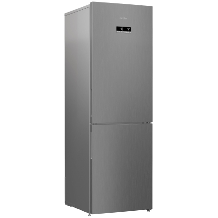 Combina frigorifica Arctic AK60366E40NFMT, 324 l, Full NoFrost, Control electronic, Air Flow Dual Tech, Clasa E, H 185 cm, Argintiu [1]