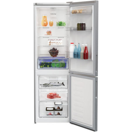 Combina frigorifica Arctic AK60366E40NFMT, 324 l, Full NoFrost, Control electronic, Air Flow Dual Tech, Clasa E, H 185 cm, Argintiu [2]