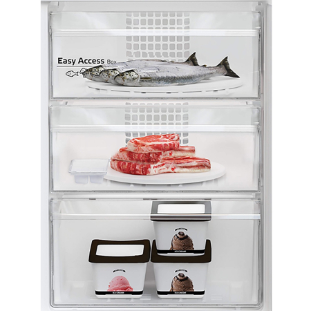 Combina frigorifica Arctic AK60406M40S, 386 l, Clasa E, Garden Fresh, Safety Glass, XXL Bottle, H 202,5 cm, Argintiu [4]