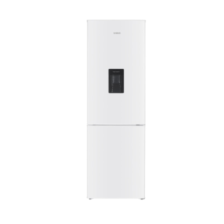 Combine frigorifice - RESIGILAT - Combina frigorifica Samus SCW396ED, 313 l, Dozator apa, Clasa energetica E, Dezghetare automata la frigider, 3 sertare congelator, H 185.8 cm, Alb - Copie