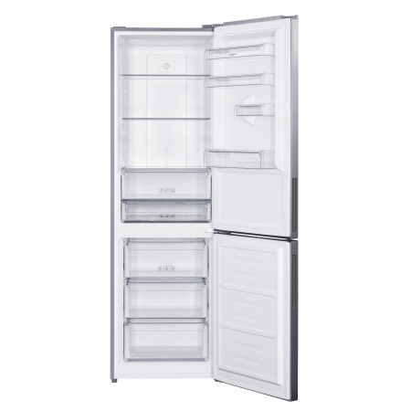Combina Frigorifica Samus SCX486NFE, 347 L, Full No Frost, Clasa energetica E, Termostat electronic, 3 sertare la congelator, H 195 cm, Inox/ Argintiu [2]