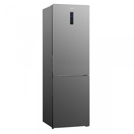 Combine frigorifice - Combina Frigorifica Samus SCX486NFE, 347 L, Full No Frost, Clasa energetica E, Termostat electronic, 3 sertare la congelator, H 195 cm, Inox/ Argintiu