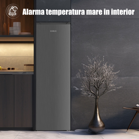 Congelator Samus SCGXE336NFE, 204L, Clasa E, Inox/ argintiu [11]