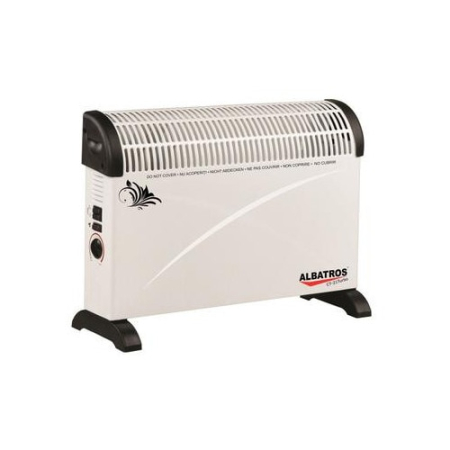 CLIMATIZARE - Convector electric Albatros CT-20 Turbo, 2000 W, 3 trepte, 570 x 134 x 400 mm, termostat, turbo, protectie supraincalzire, alb