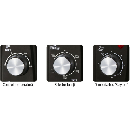 Cuptor electric Albatros A63BRC2, 63 litri, Rotisor, Convectie, Putere totala 2200 W, Negru [2]