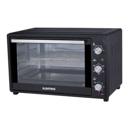 ELECTROCASNICE - Cuptor electric Albatros A72BRCL2, 72 L, Rotisor, Convectie, Lumina interioara, 2200 W, Negru