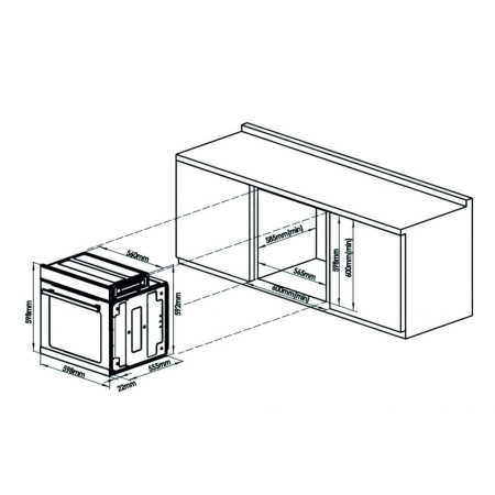 Cuptor electric incorporabil Samus SC623GX5, clasa A, 75 litri, 5 functii, grill, ventilator, timer, 2000 W, negru + argintiu [2]