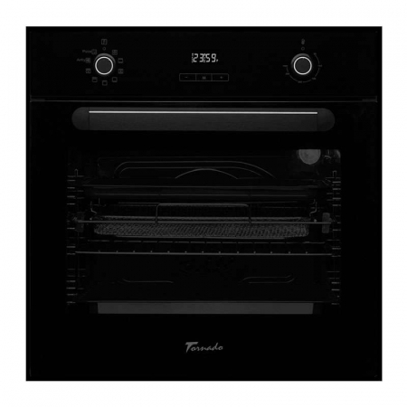Cuptoare incorporabile - Cuptor electric incorporabil Tornado Simphony, 73 l, soft close, 9 functii, Clasa A, Negru