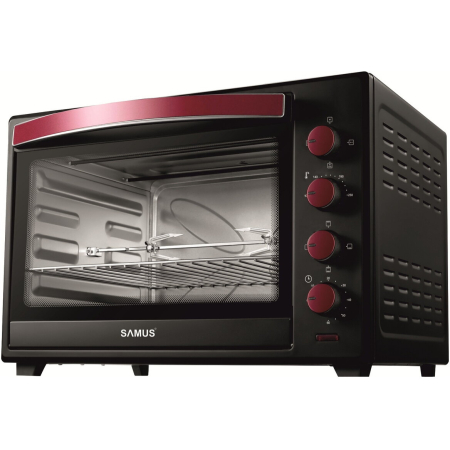 Cuptor electric Samus CS-60BRC2, 60 litri, 2000 W, 4 programe, rotisor, convectie, negru [4]