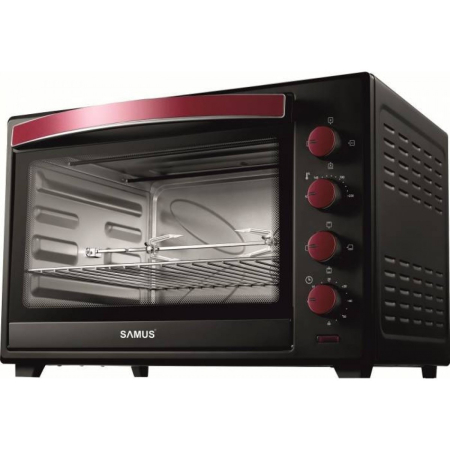 ELECTROCASNICE - Cuptor electric Samus CS-60BRC2, 60 litri, 2000 W, 4 programe, rotisor, convectie, negru