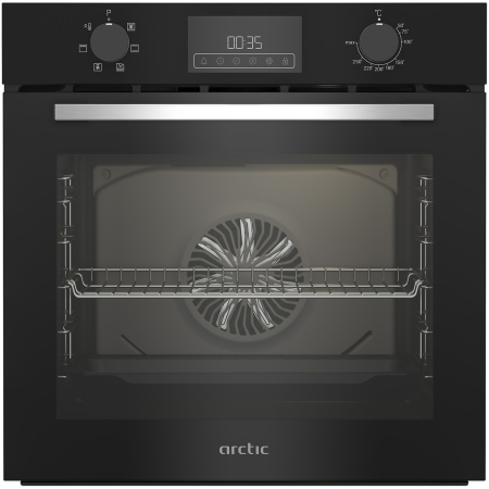 ELECTROCASNICE - Cuptor incorporabil Arctic ARVI1130BC, Electric, 71 l, Autocuratare catalitica, Timer, Curatare cu abur, Touch & knob control, Clasa A, Negru