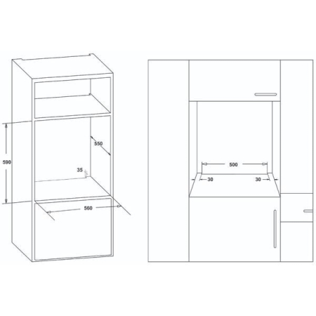 Cuptor incorporabil Samus SC616GTXV, 56L, Clasa A, Inox [2]