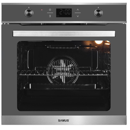 Cuptor incorporabil Samus SC626GDX9 Gray,75 L, 9 functii de preparare, Semi grill, Putere cuptor 2800 W, Functie dezghetare, Pizza, Gri [5]