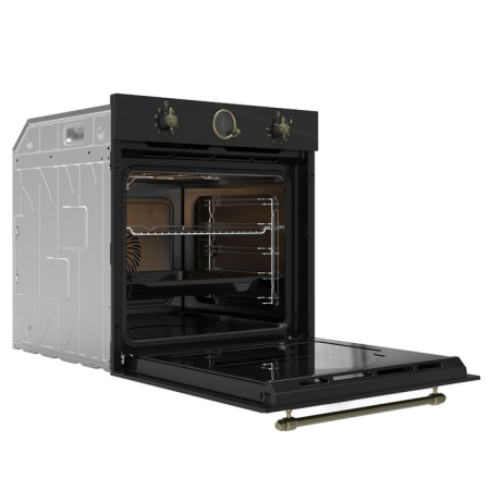 Cuptor incorporabil Samus SC630VTA9 Black, Capacitate 74 litri, 9 functii, Putere cuptor 2610-3110 W, Grill electric, Ventilator, Timer digital, Negru [1]
