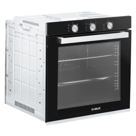 Cuptor incorporabil Samus SC8170BGTV, 80 l, Putere cuptor 2500 W, 7 functii, Clasa energetica A, Grill, Ventilator, Timer, Negru [2]