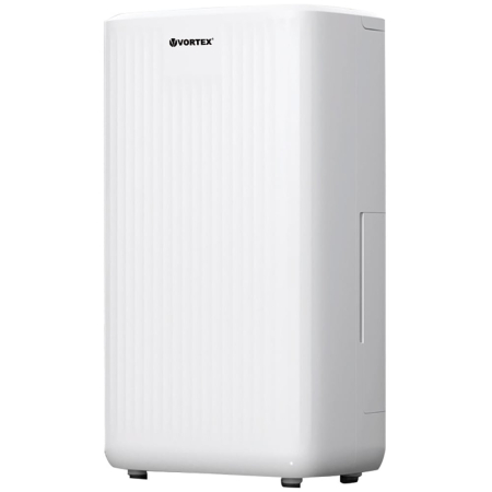 Dezumidificatoare - Dezumidificator VORTEX VO4254, 12l/zi, 300W, 18 m², Uscare Rufe, Temporizator, Degivrare automata, Alb