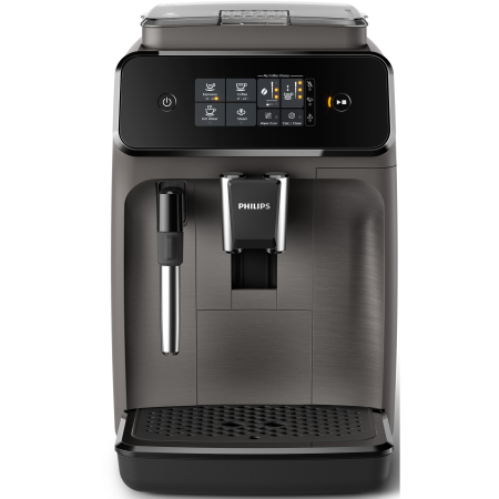 Espressor automat Philips EP1224/00, 1500W, 2 bauturi, sistem clasic de spumare a laptelui, afisaj tactil, rasnita ceramica, compatibil cu filtrul Aqua Clean, gri casmir [2]