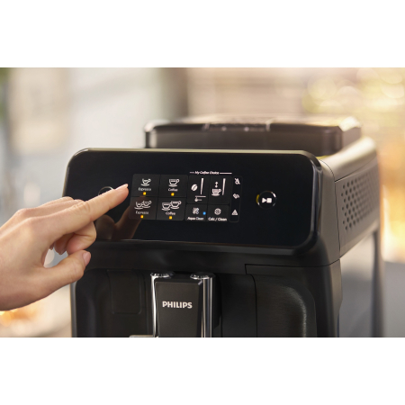 Espressor automat Philips EP1224/00, 1500W, 2 bauturi, sistem clasic de spumare a laptelui, afisaj tactil, rasnita ceramica, compatibil cu filtrul Aqua Clean, gri casmir [4]