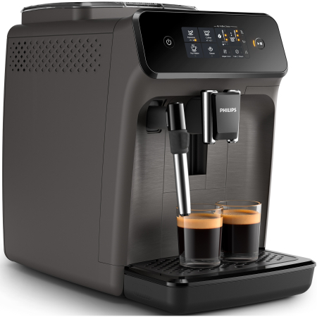 Espressor automat Philips EP1224/00, 1500W, 2 bauturi, sistem clasic de spumare a laptelui, afisaj tactil, rasnita ceramica, compatibil cu filtrul Aqua Clean, gri casmir [3]