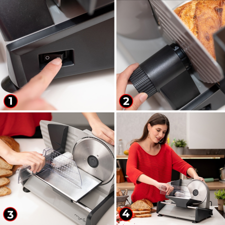 Feliator MYRIA MY4477, 150W, grosime feliere 0-15 mm, argintiu-negru [3]