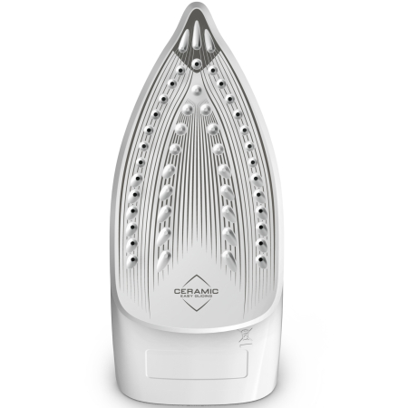 Fier de calcat cu abur Tefal Virtuo FV2C40E0, 2000 W, 120 g/min, 0.24 l, Talpa ceramica, Calcare verticala, Sistem antipicurare, Alb/Portocaliu [1]