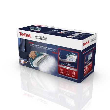 Fier de calcat Tefal EasyGliss Plus FV5718E0, 2500W, jet de abur 195 g/min, abur variabil 0-45 g/min, rezervor apa 270 ml, talpa Durilium AirGlide, functie calcare verticala, autosteam, antipicurare, [5]