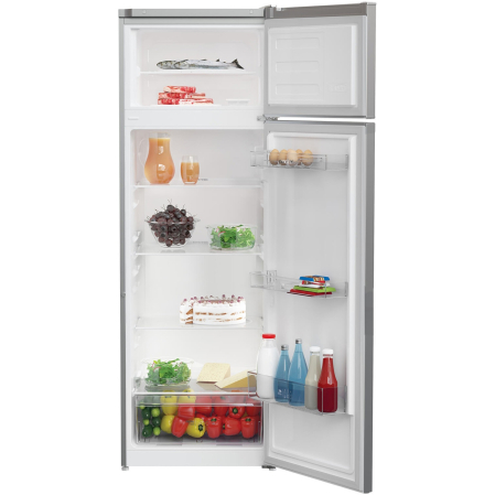 Frigider cu doua usi Arctic AD54280M40S, 250 l, Clasa E, Garden Fresh, Iluminare LED, H 160.6 cm, Argintiu [2]