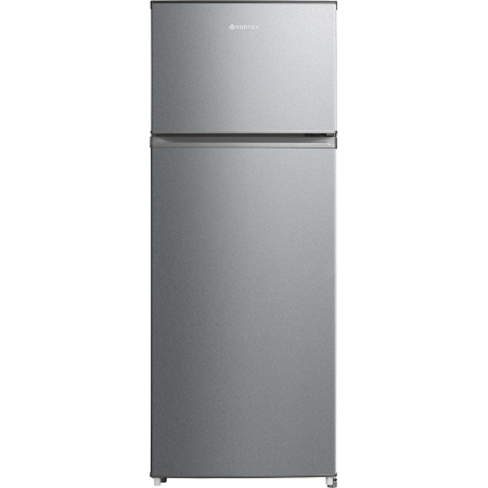 ELECTROCASNICE - Frigider cu doua usi VORTEX VDD20SSV01M, 204 l, H 143 cm, Clasa E, argintiu