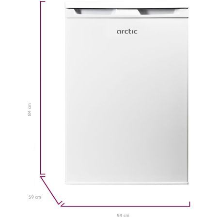 Frigider cu o usa Arctic AF125M40W, 120 l, Clasa E, H 84 cm, Alb [3]