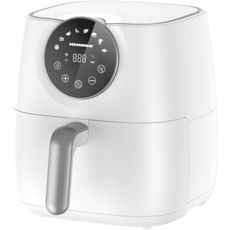 Friteuze - Friteuza cu aer cald Heinner Airfryer Smartfry HAF-B6WH1700, 1700w, capacitate: 5.7l, display digital cu control touch, timer 60 min, temperatura 80-200 grade, 8 programe presetate, suport teflonat de