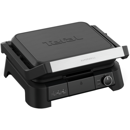 Gratar electric multifunctional Tefal SuperGrill 3 in 1 GC5108E0, 2000 W, Functie Barbeque si Cuptor, Termostat reglabil, Buton pornire/oprire, Negru [0]