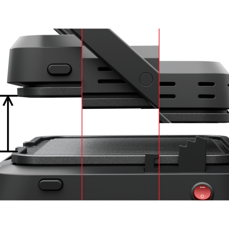 Gratar electric multifunctional Tefal SuperGrill 3 in 1 GC5108E0, 2000 W, Functie Barbeque si Cuptor, Termostat reglabil, Buton pornire/oprire, Negru [8]