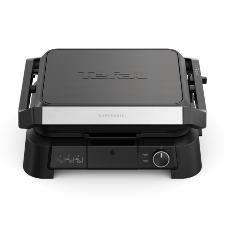 Gratar electric multifunctional Tefal SuperGrill 3 in 1 GC5108E0, 2000 W, Functie Barbeque si Cuptor, Termostat reglabil, Buton pornire/oprire, Negru [1]
