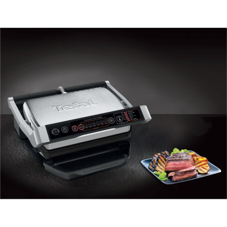 Gratar electric Tefal OptiGrill+ GC706D34, 2000W, 6 programe automate, 4 niveluri temperatura, functie dezghetare, placi detasabile antiaderente, tava colectoare grasime, indicator luminos nivel gatir [7]