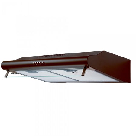 Hote - Hota clasica Albatros H20AM Eco+, 380 mc/h, 2 motoare, 94 W, latime 60 cm, tehnologie Eco+, filtru metalic dublu caseta, geam rabatabil, butoane frontale, maro