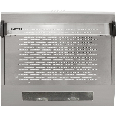 Hota clasica Albatros H20AS Eco+, 263 mc/h, 2 motoare, 196 W, latime 60 cm, 3 trepte de putere, tehnologie Eco+, filtru metalic dublu caseta, geam rabatabil, argintiu [3]